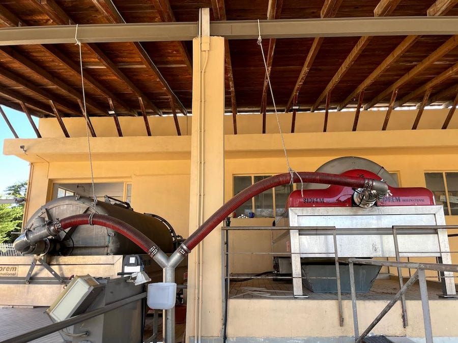 outside at Papagiannis Winery premises